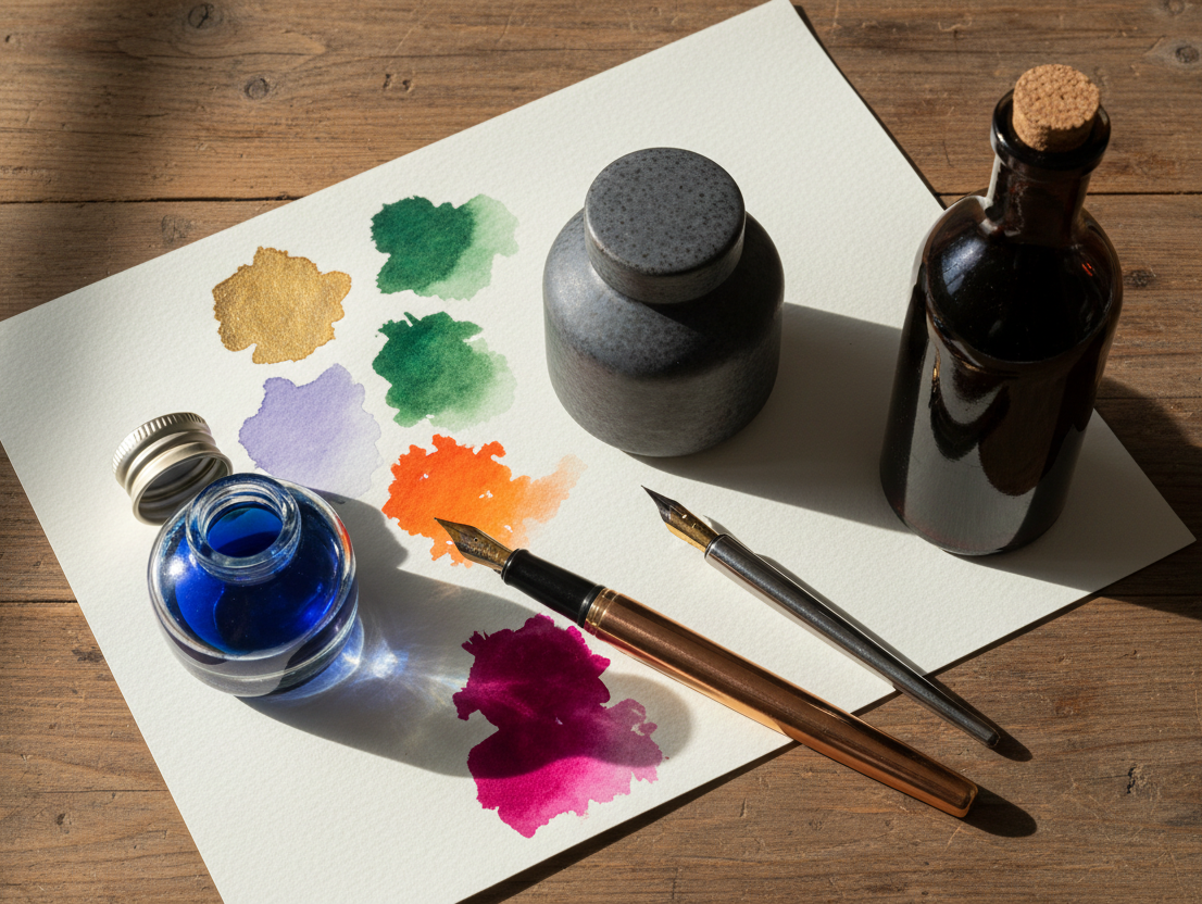 Fountain Pen Ink 101: Dye vs Pigment vs India Ink