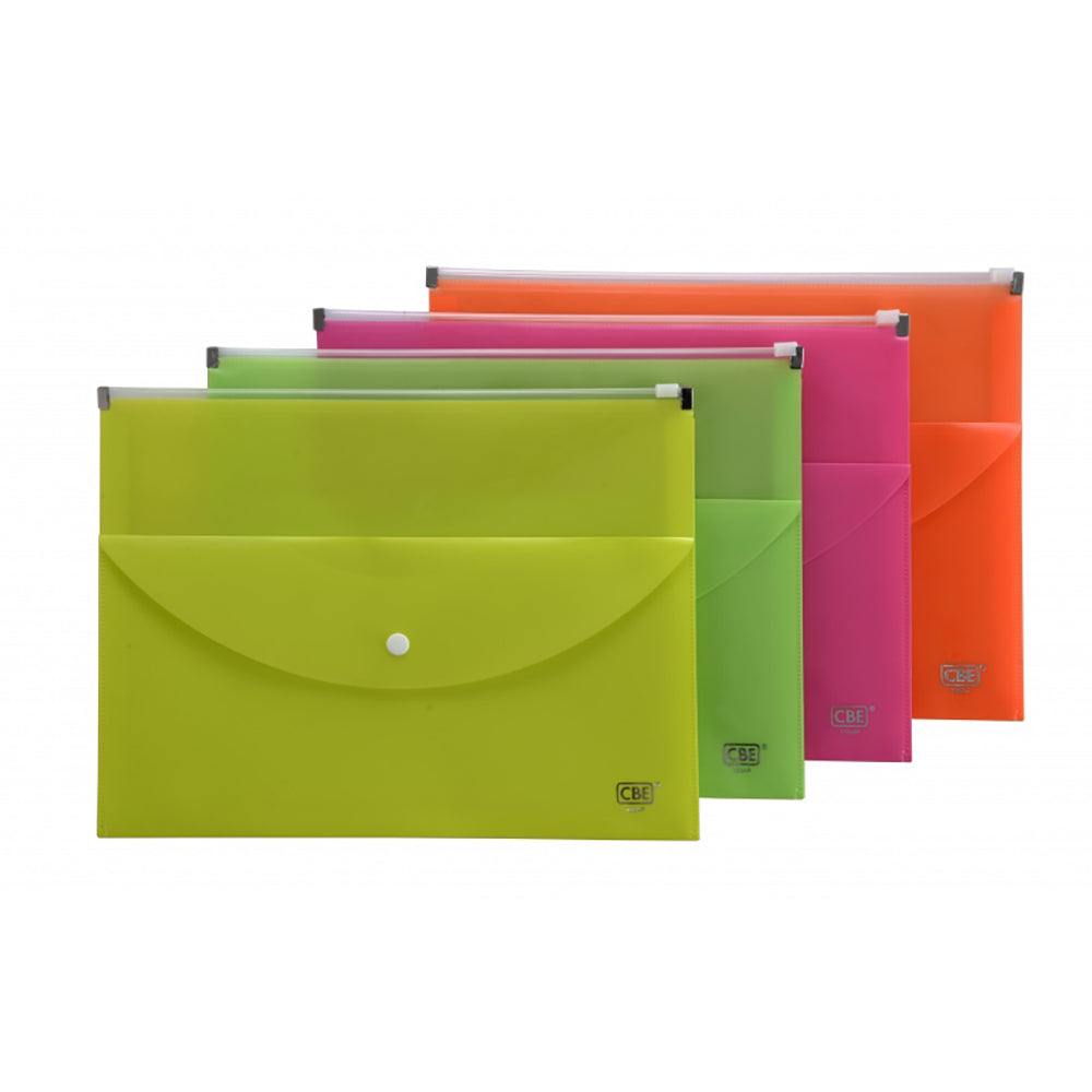 CBE Zip Document Bag 133AP A4-Poly 4Cols