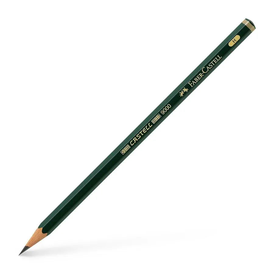 FABER-CASTELL Castell 9000 Graphite Pencil 117111 H 1s