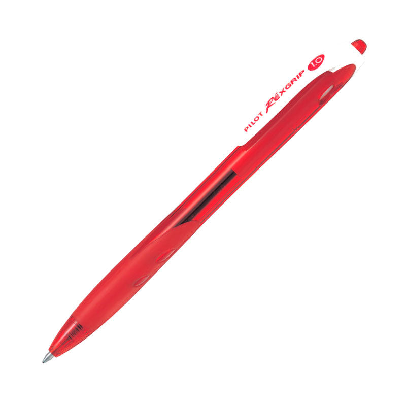 PILOT Rex Grip Ball Pen Medium-1.0mm Red