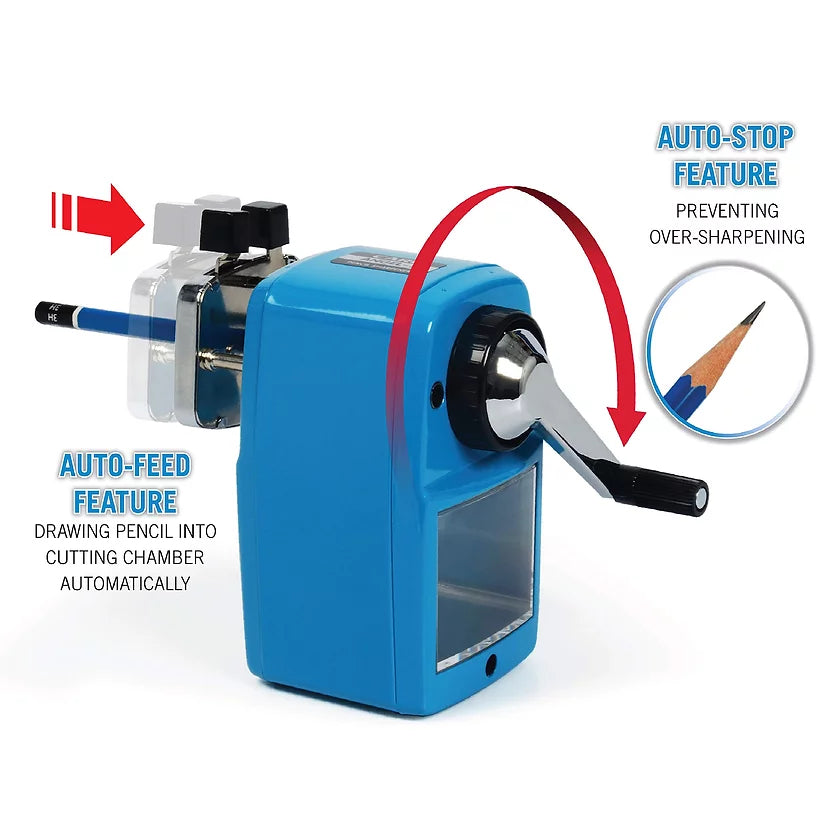 CARL Pencil Sharpener Angel 5 With Clamp Blue Default Title
