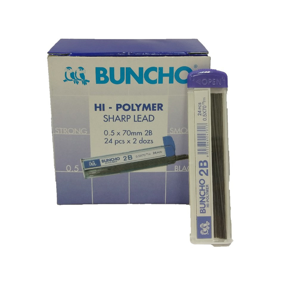 BUNCHO Pencil Lead 2B 0.5mm 24s/box