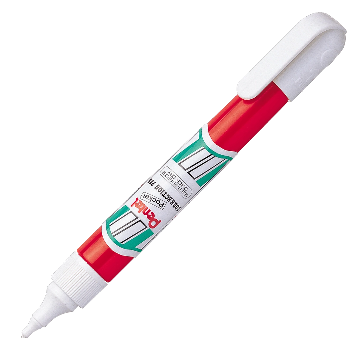 PENTEL Correction Pen Pocket-Red-M-7ml