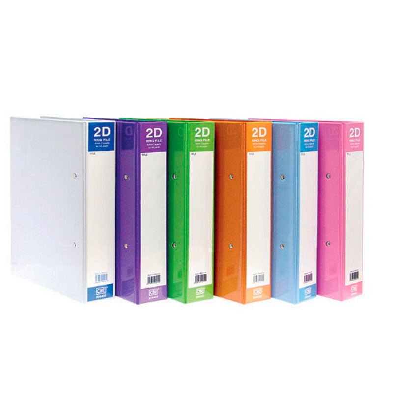 CBE 2D Ring Binder 2D6402 A4-PVC 40mm White Default Title