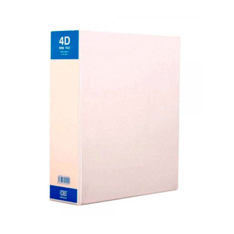 CBE 4D Ring Binder 4D6404 A4-PVC 40mm White Default Title