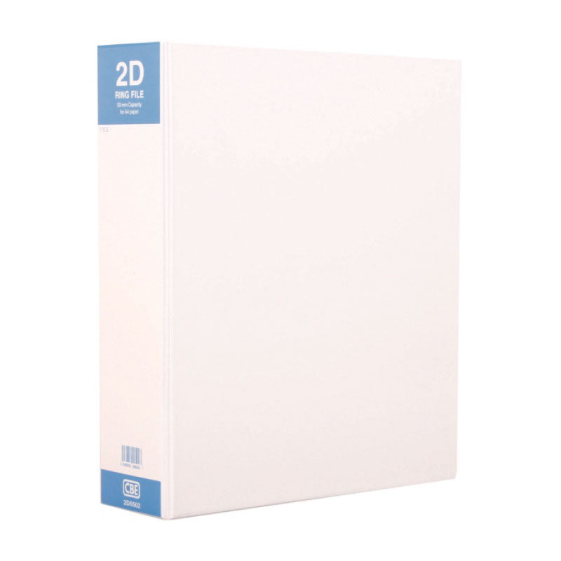CBE 2D Ring Binder 2D6502 A4-PVC 50mm White Default Title