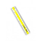 DOLPHIN Ruler DOL230052 Transparent Neon 6"/15cm