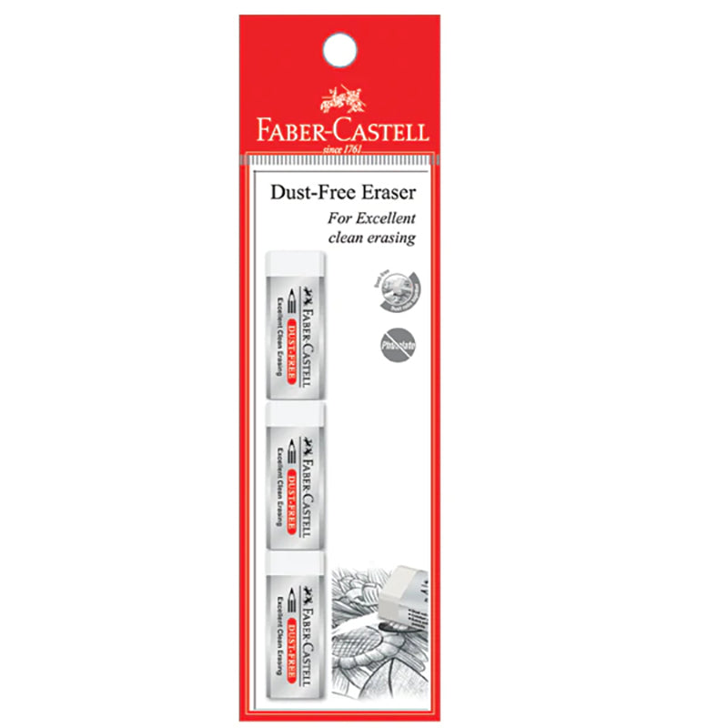 FABER-CASTELL Dust Free Eraser 187152 Grey 3BC Default Title