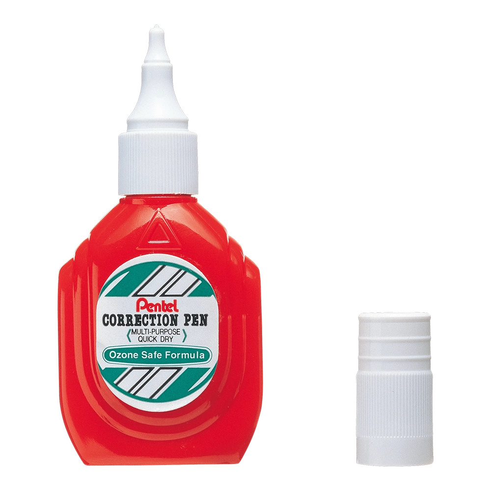 PENTEL Correction Pen-Red-M-18ml