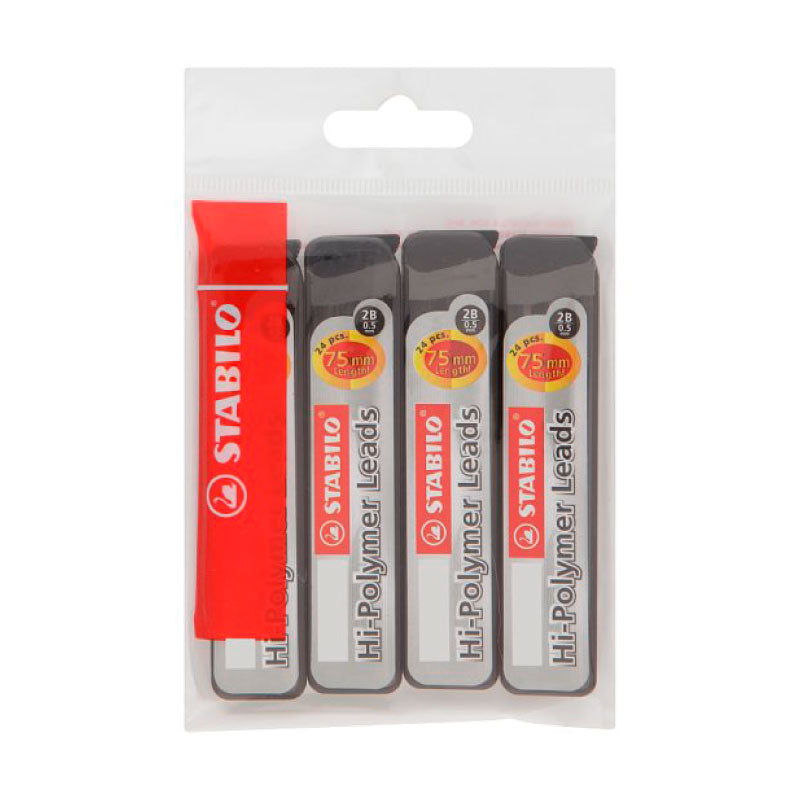 STABILO Pencil Leads 3206 2B 0.5mm 4s