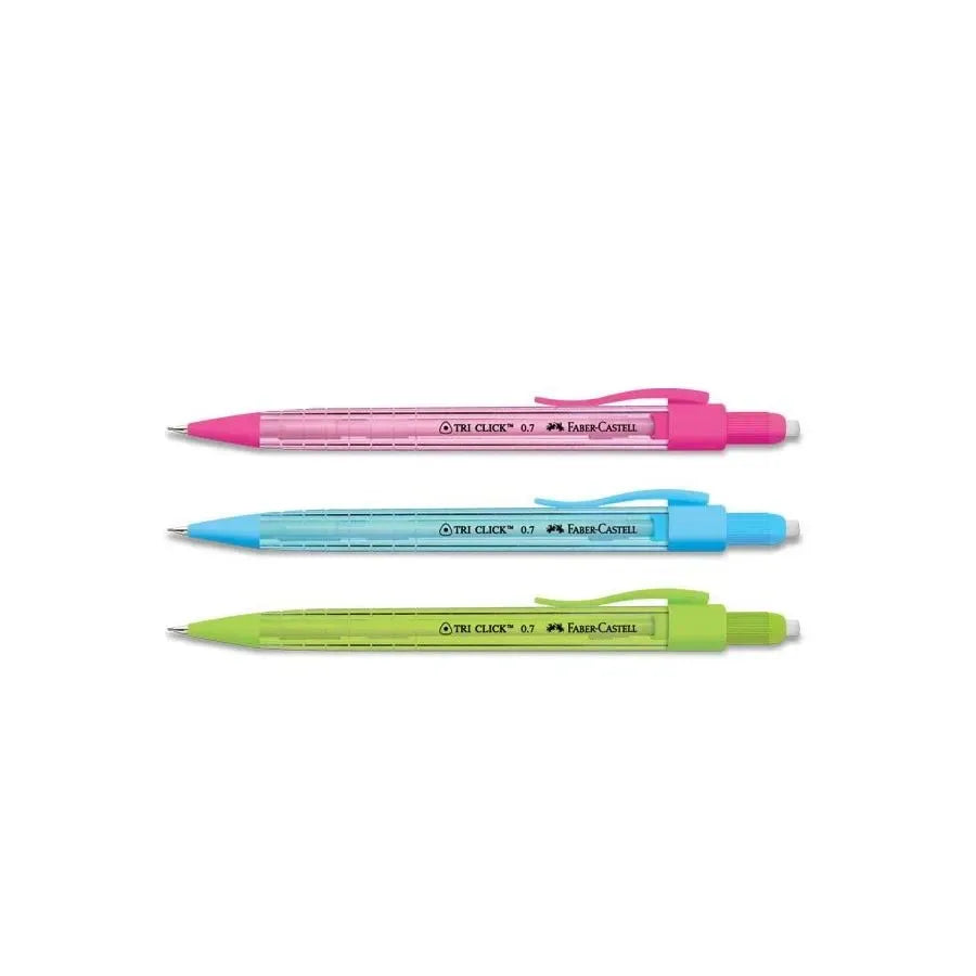 FABER-CASTELL Mechanical Pencil 136013 Tri Click 0.7mm 1s Pastel Colours