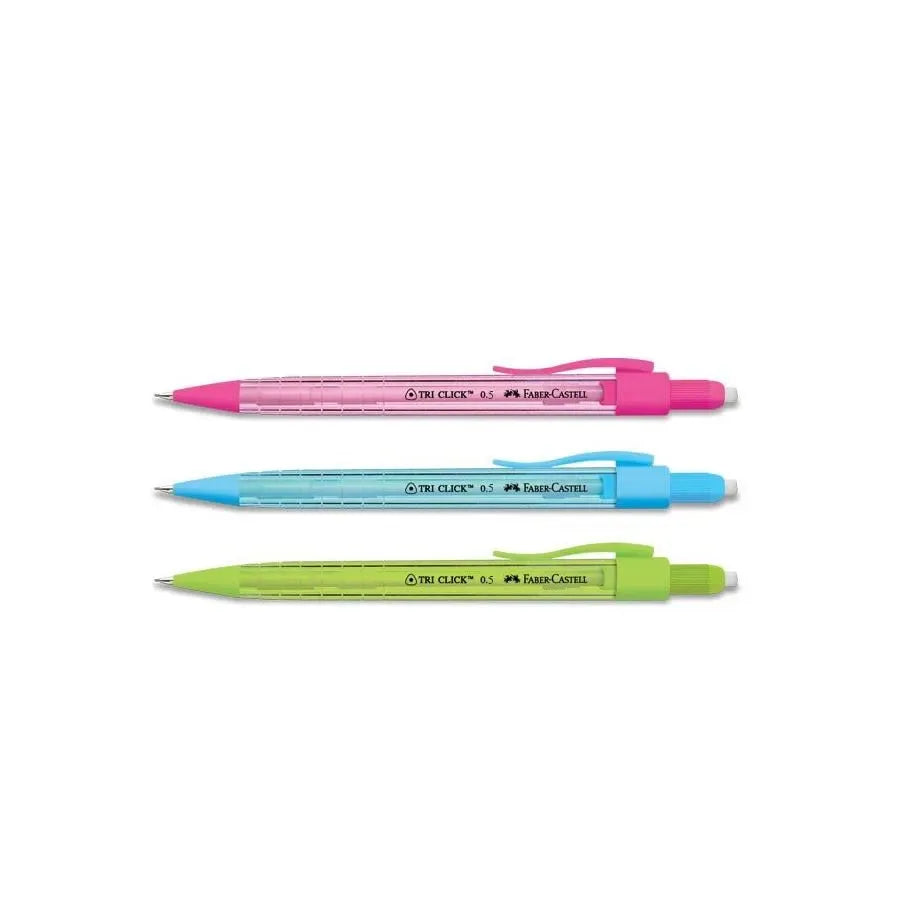FABER-CASTELL Mechanical Pencil 136014 Tri Click 0.5mm 1s Pastel Colours