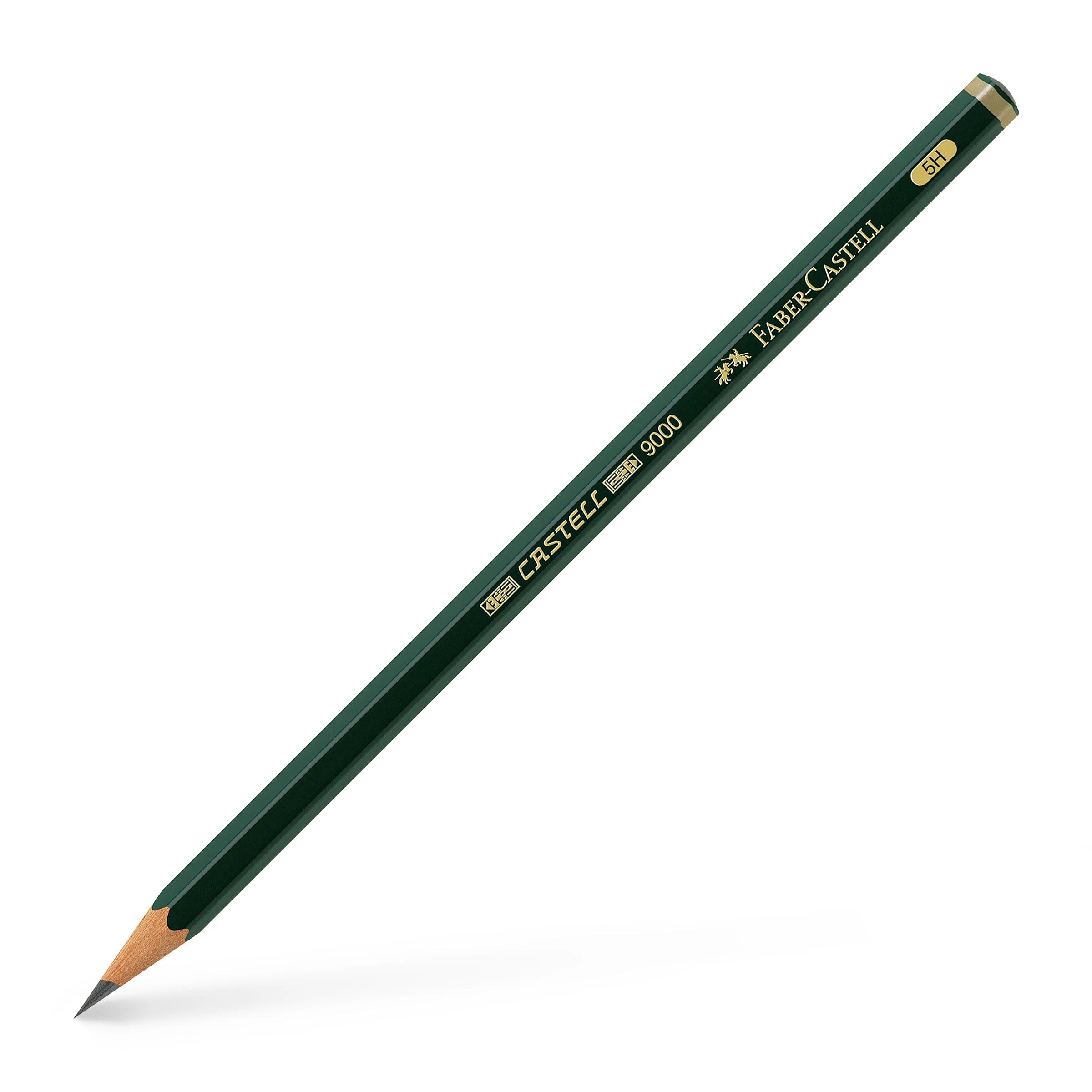 FABER-CASTELL Castell 9000 Graphite Pencil 117115 5H 1s