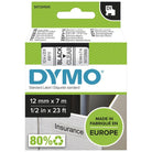 DYMO Label Manager Tape D1 12mmx7M Black on Clear Default Title
