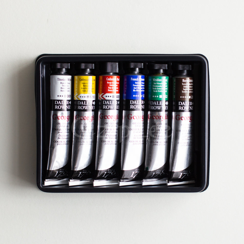 DALER ROWNEY Georgian Oil Starter Set 6x22ml Default Title