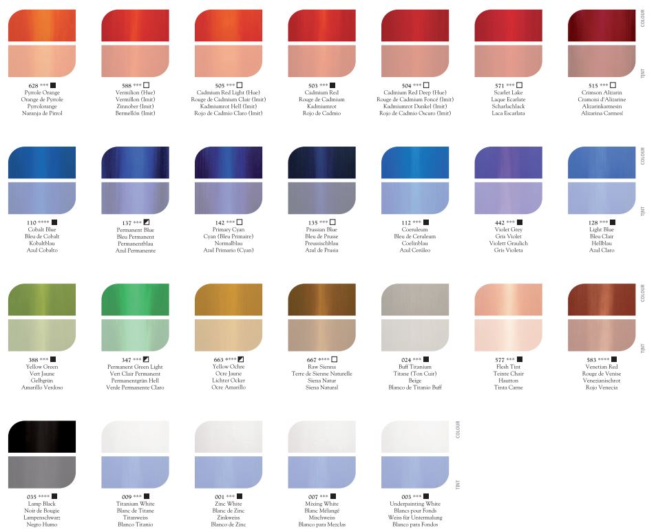 DALER ROWNEY Georgian Oil Starter Set 6x22ml Default Title