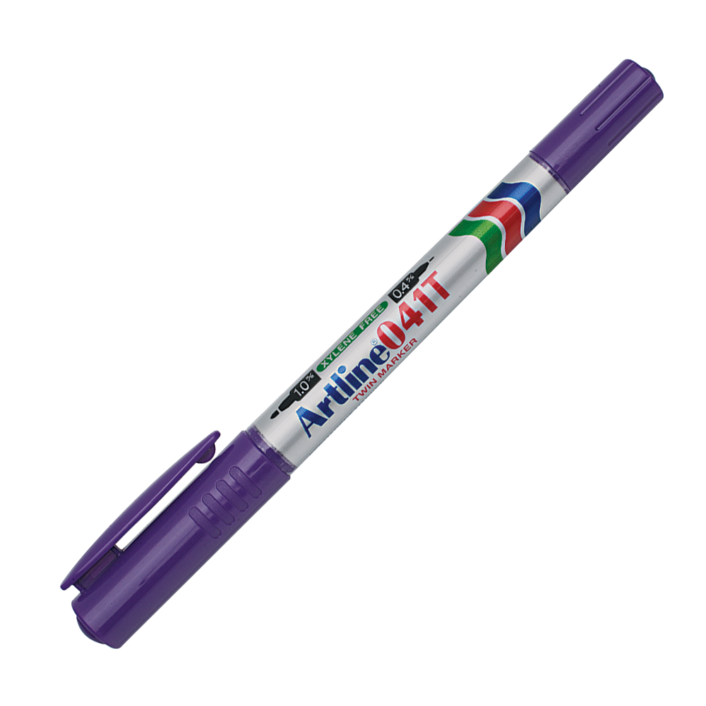 ARTLINE Permanent Twin Marker 041T-Purple