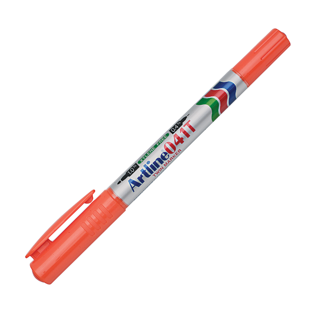 ARTLINE Permanent Twin Marker 041T-Orange