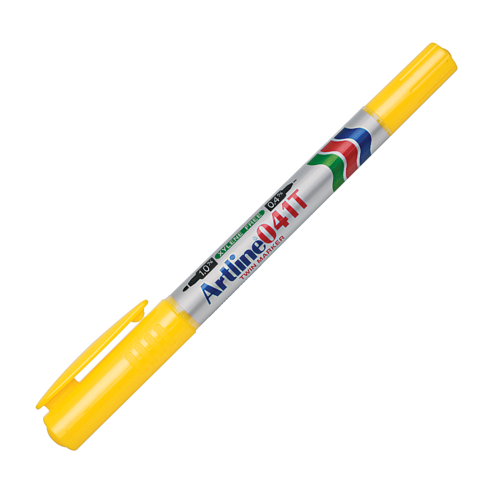 ARTLINE Permanent Twin Marker 041T-Yellow