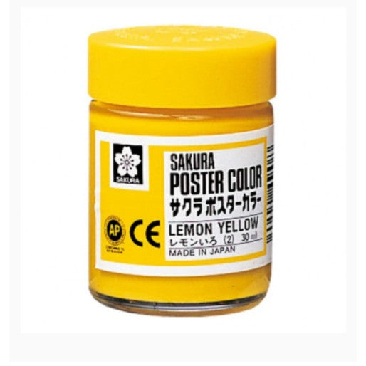 SAKURA Poster Color 30ml #2 Lemon Yellow