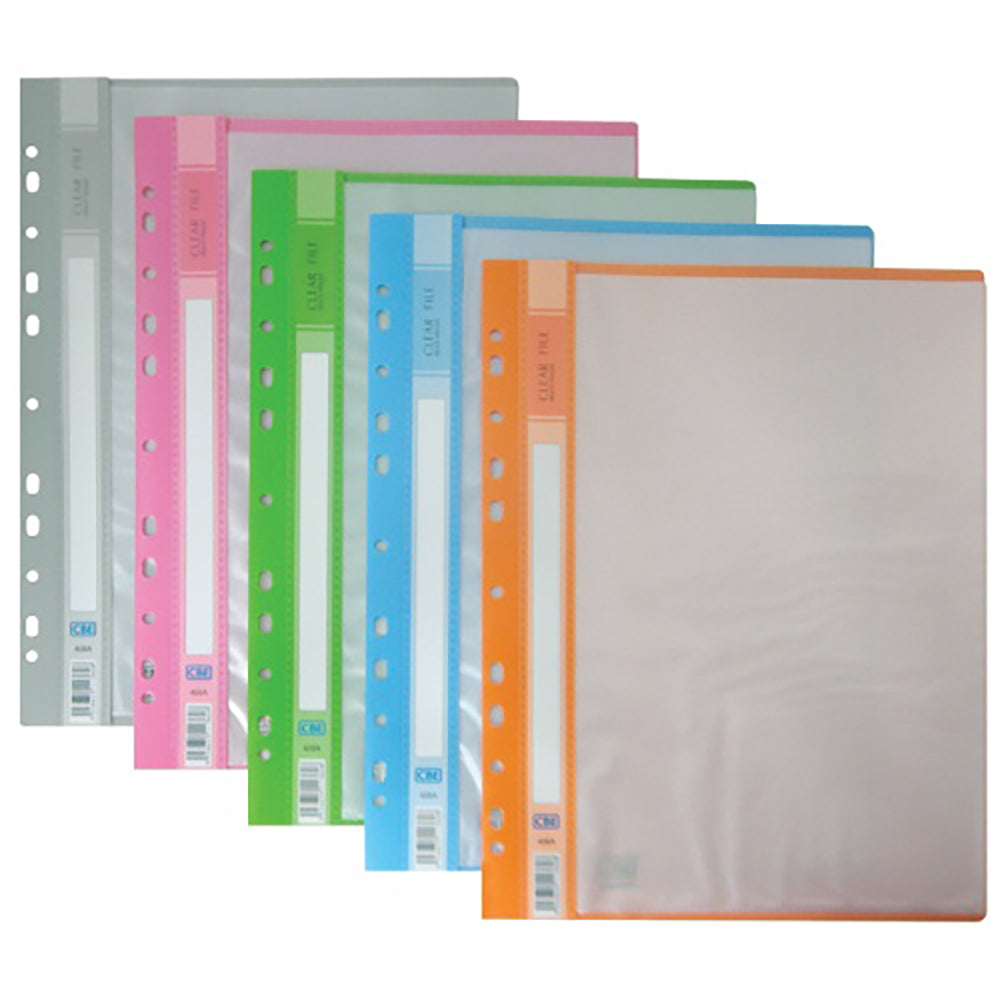 CBE Clear File 408A A4 10pkt 11h 5Cols