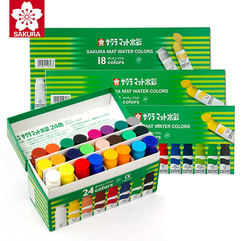 SAKURA Mat Watercolouror 24X12ml