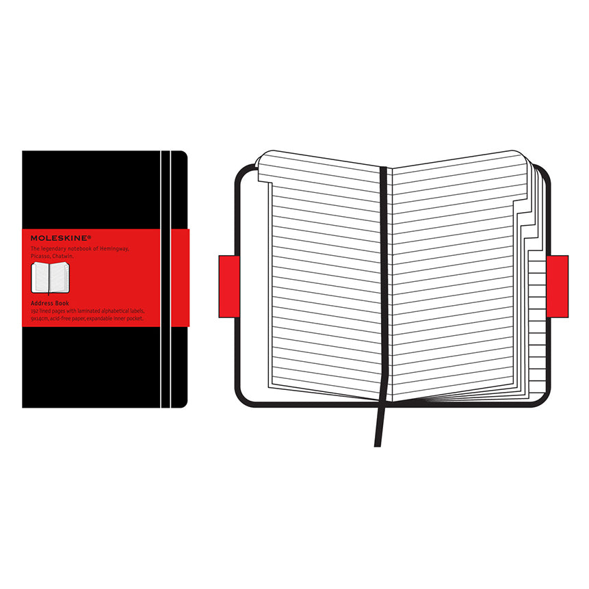 MOLESKINE Classic Address Book Pocket Hard Black