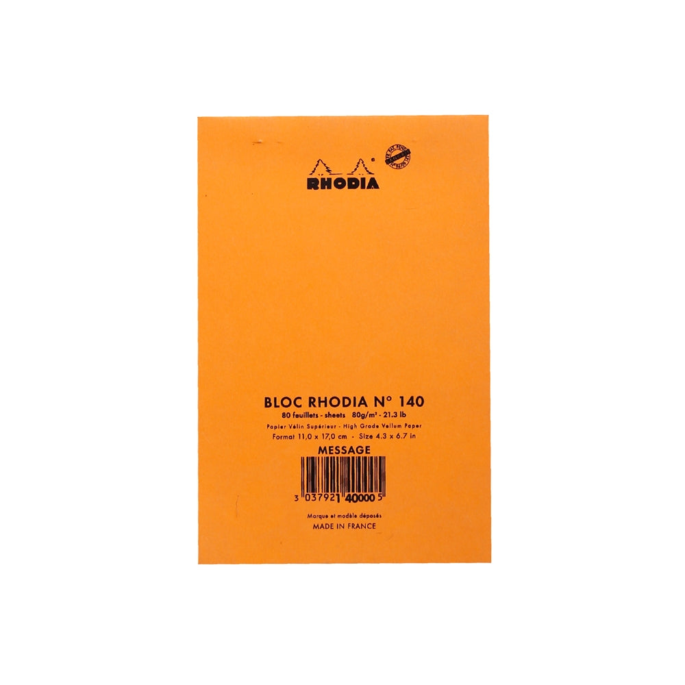 RHODIA Basics Message No.140 110x170mm Orange Default Title