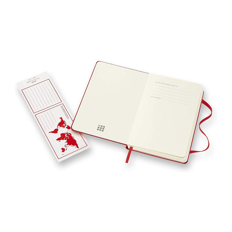 MOLESKINE Classic Pocket Plain Hard Scarlet Red