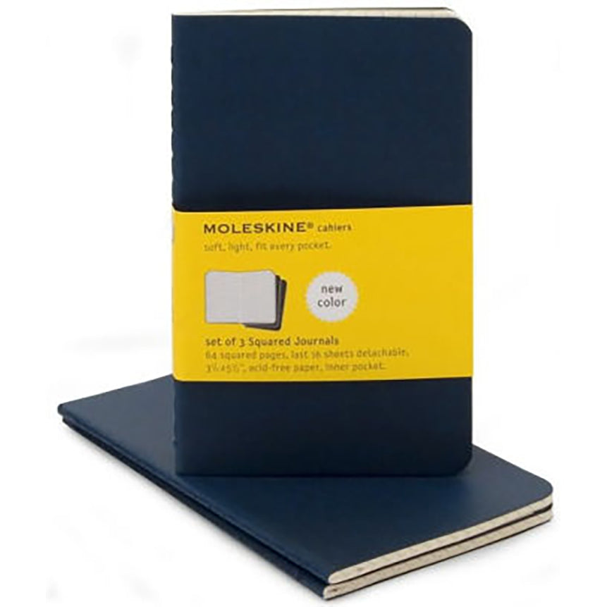 MOLESKINE Cahier P Squared Indigo Blue Set of 3