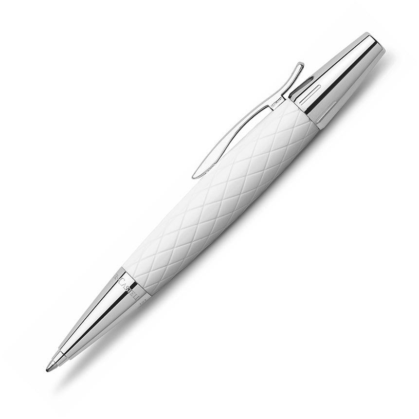 FABER-CASTELL DESIGN e-motion Rhombus White Twist Ball Pen Default Title