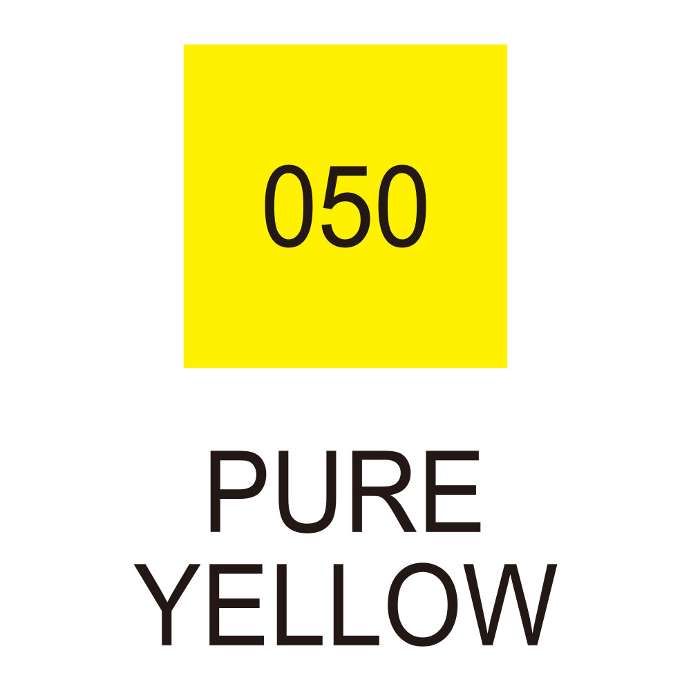 ZIG MS Calligraphy Twin Tip Marker 050 Pure Yellow Default Title