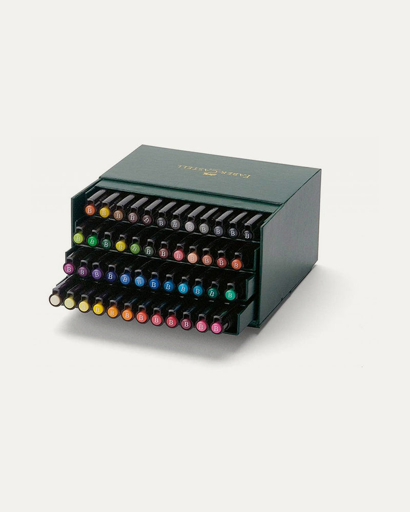 FABER-CASTELL PITT Artist Pen Studio Box with 48 Colours