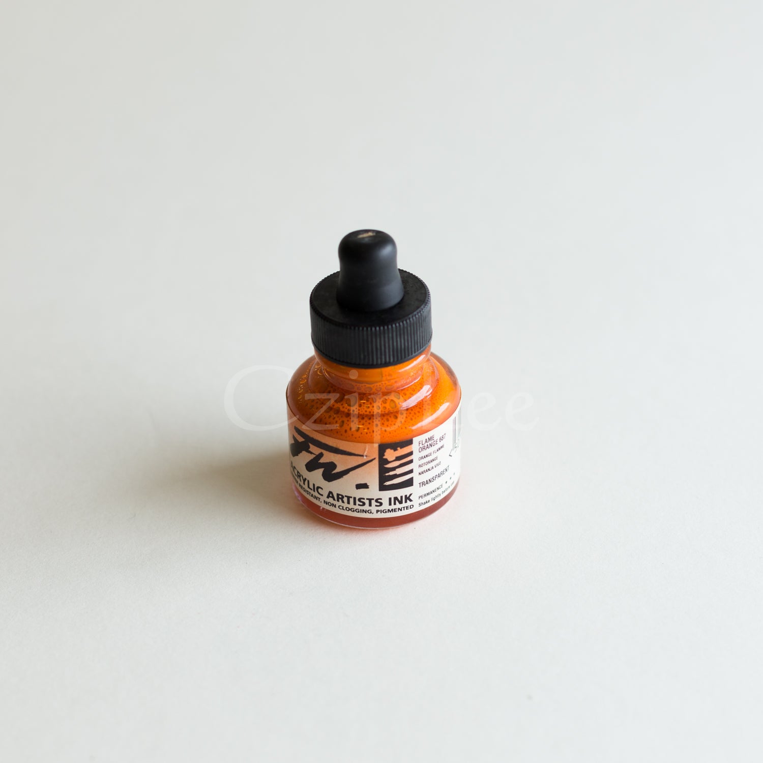 DALER ROWNEY FW Acrylic Artists Ink 29.5ml 687 Flame Orange Default Title