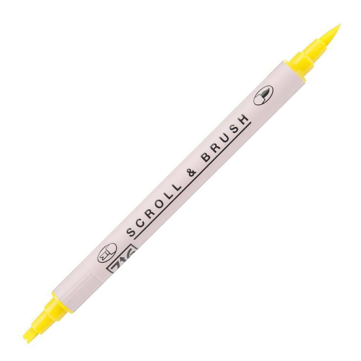ZIG MS Scroll & Brush Marker 050 Pure Yellow