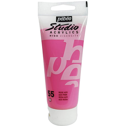 PEBEO Studio Acrylics HV 100ml Azo Pink