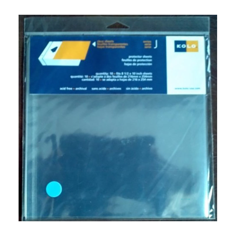 KOLO Protector Sheets Series J 8.75x10.25in Clear