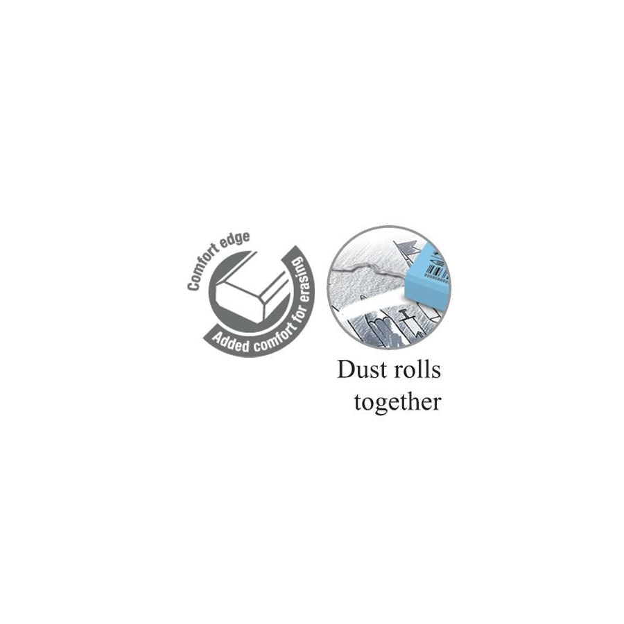 FABER-CASTELL Dust Free Eraser 7086-30 3BC Pastel Default Title