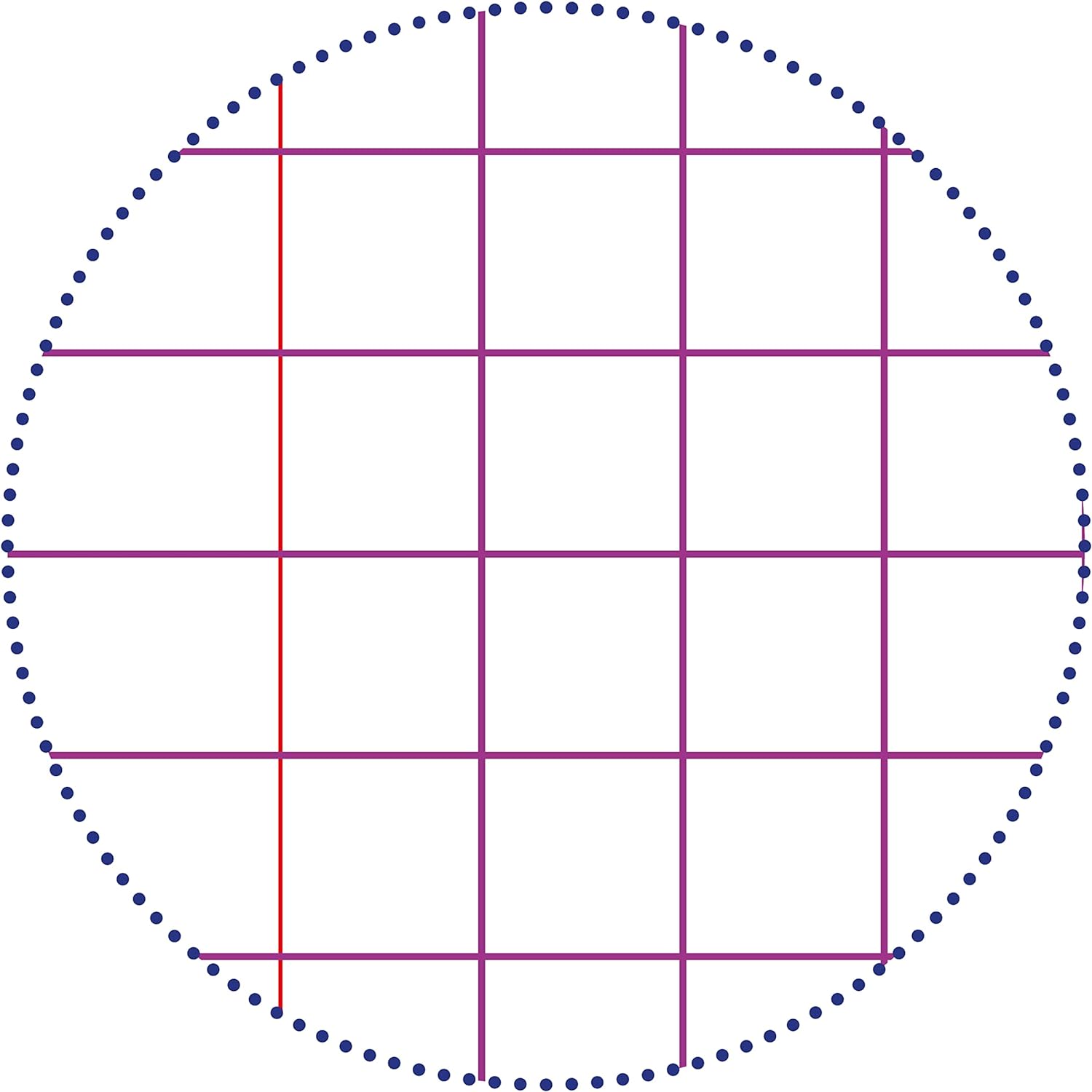 CLAIREFONTAINE Folder of 50 Double Sheets-Pu 21x29.7cm Sq 5x5