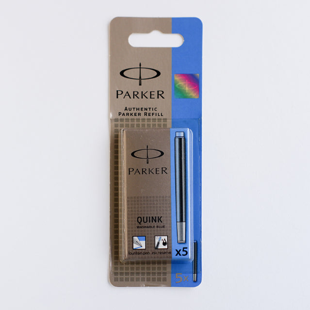 PARKER Quink Ink Cartridges Long 5x Royal Blue BL1