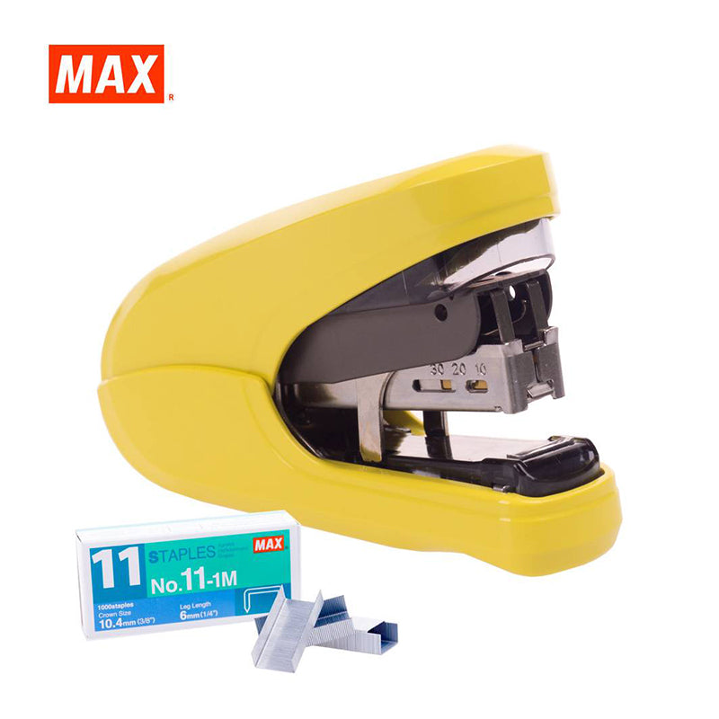 MAX Stapler Vaimo11 Flat Clinch Set Yellow