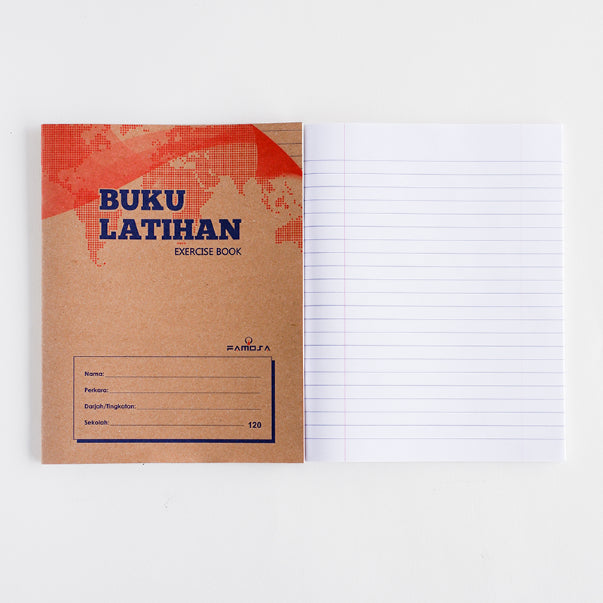 Kraft Cover Exercise Book 120P Single Line
