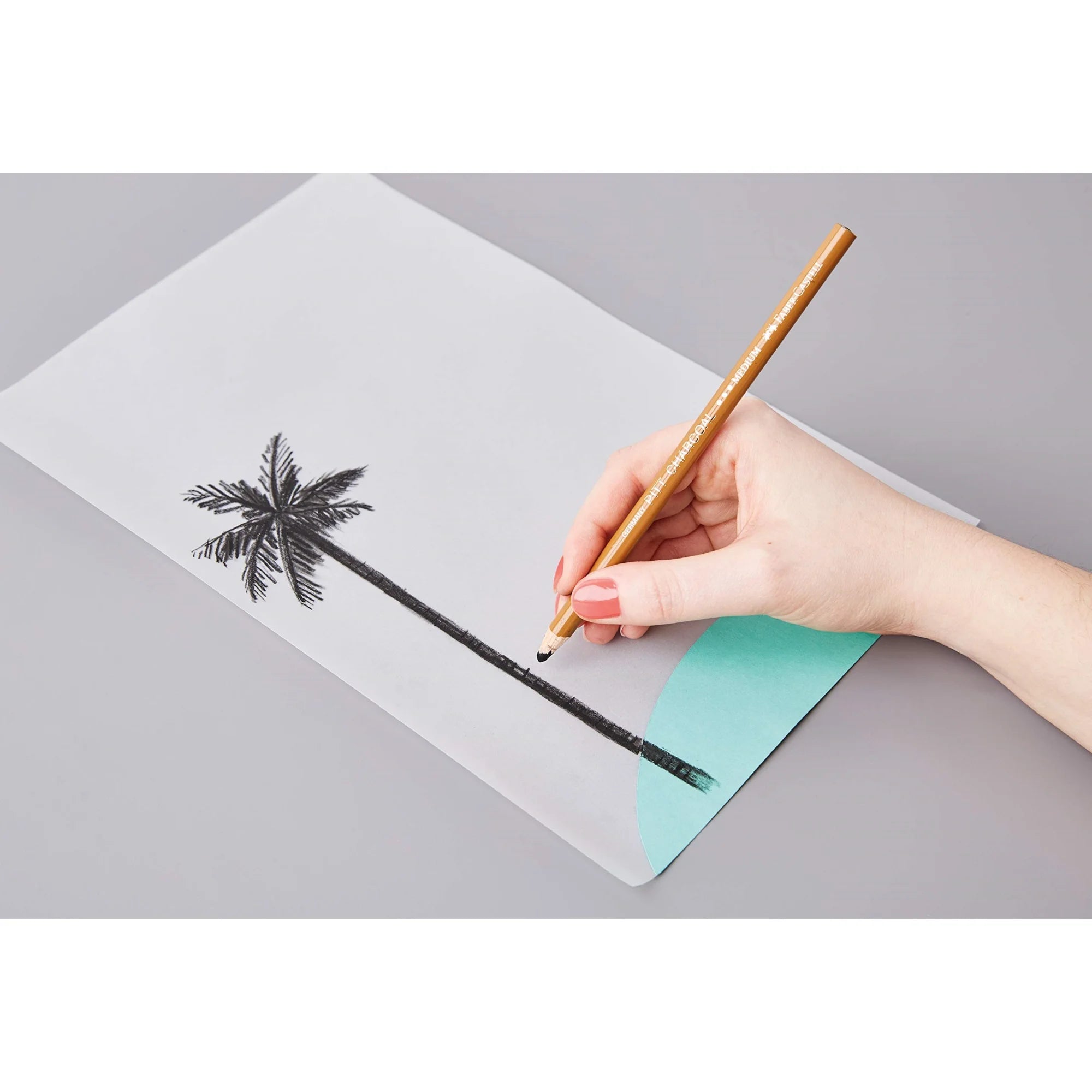 FABER-CASTELL PITT Charcoal Pencil Wax-free Hard