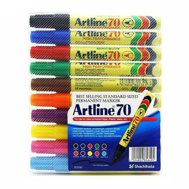ARTLINE Permanent Marker 70 10 Col/Set