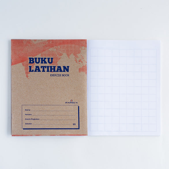 Kraft Cover Exercise Book 80P Big Square