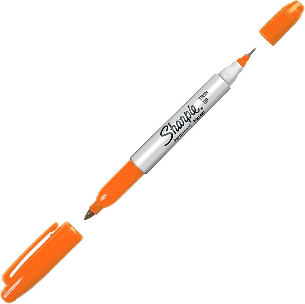 SHARPIE Twin Tip Marker-Orange