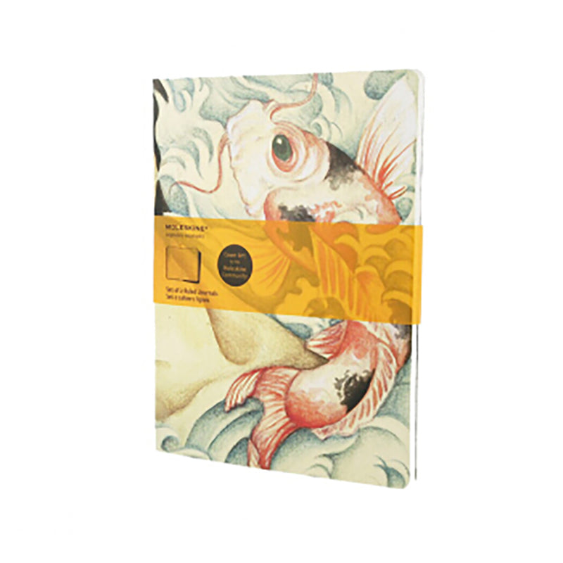 MOLESKINE Cover Art Journal XL Ruled Carp Fish