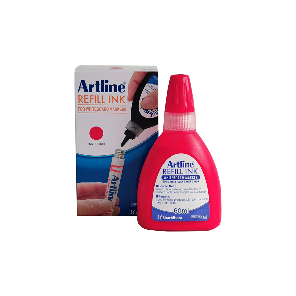 ARTLINE W/Board Ink 60cc-Red