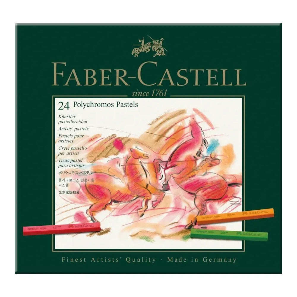 FABER-CASTELL Polychromos Pastel Crayon Set of 24 128524