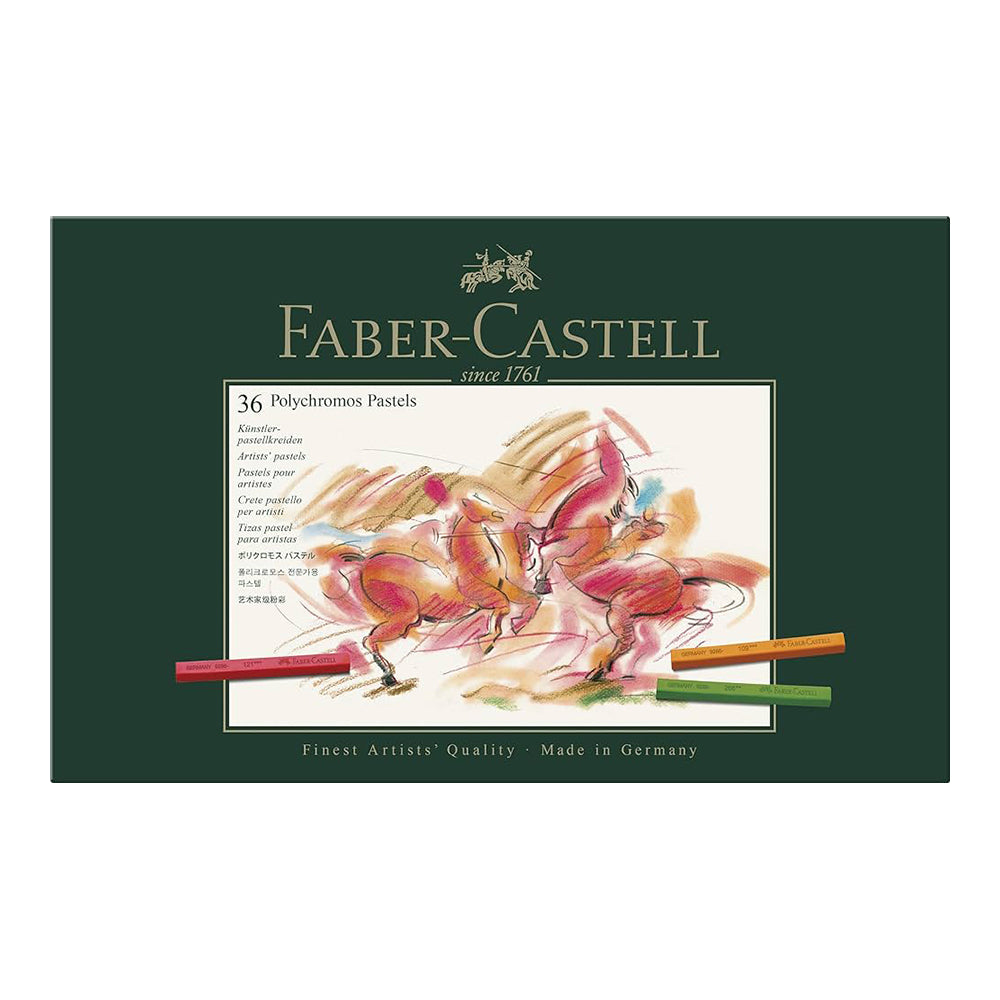 FABER-CASTELL Polychromos Pastel Crayon Set of 36 128536